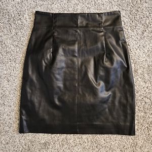 H&M polyurethane mini skirt